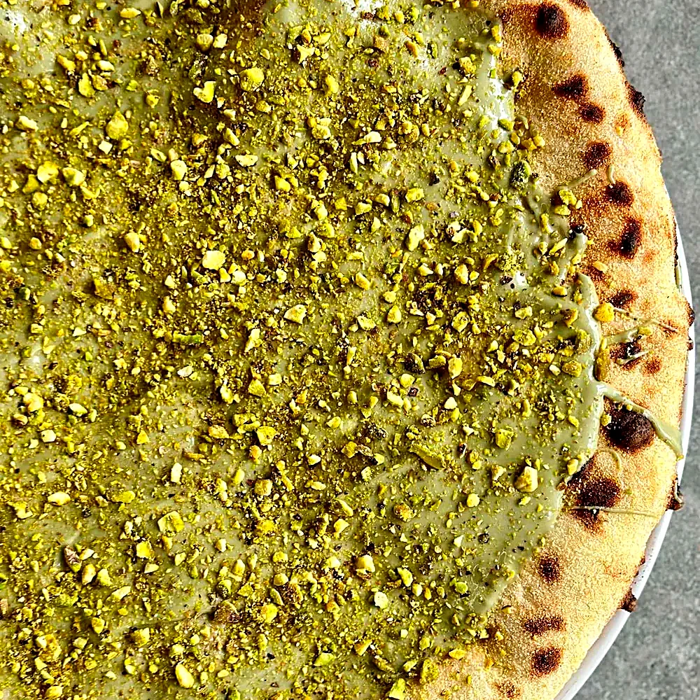 Pizza cu Cremă Dulce de Fistic
